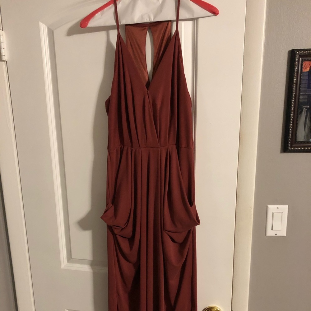 Semi formal Midi dress with pockets